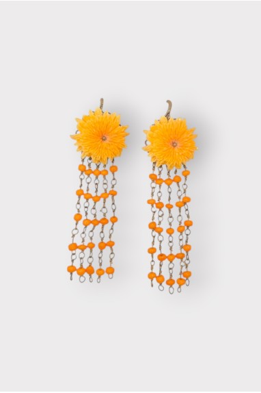 Boucles d'oreilles ANÉMONE CHAÎNE 2