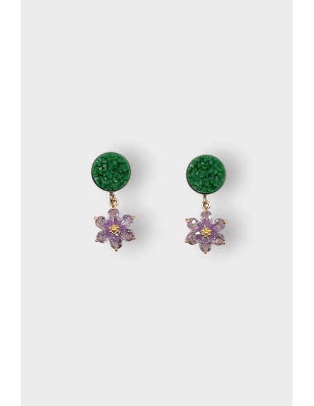 Boucles d'oreilles ROSARIUM SUCRE