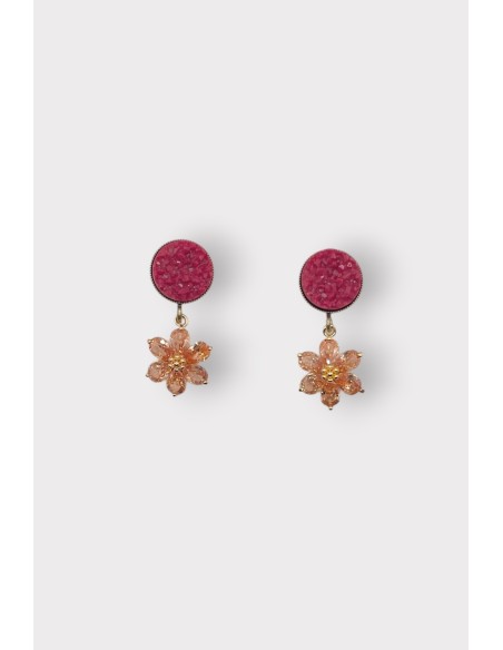 Boucles d'oreilles ROSARIUM SUCRE
