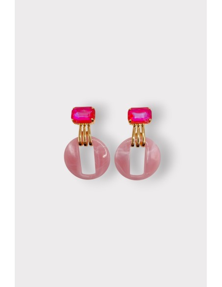 Boucles d'oreilles OCULUS STRASS