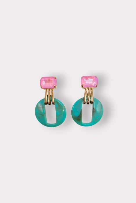 Boucles d'oreilles OCULUS STRASS
