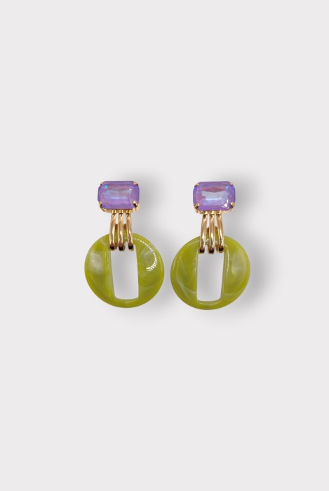 Boucles d'oreilles OCULUS STRASS