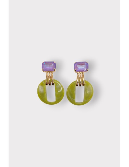 Boucles d'oreilles OCULUS STRASS