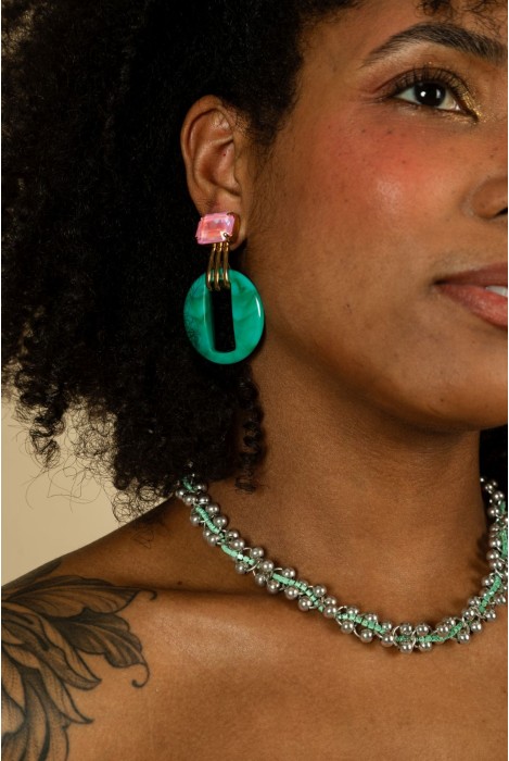 Boucles d'oreilles OCULUS STRASS