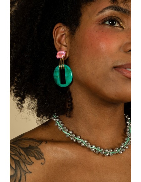 Boucles d'oreilles OCULUS STRASS