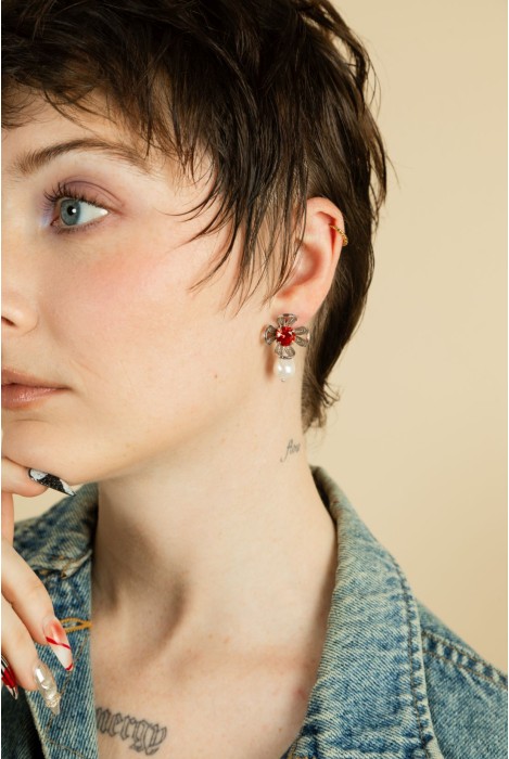 Boucles d'oreilles FORTUNE PERLE PM