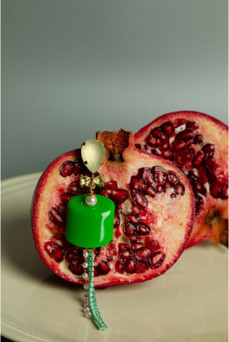 Boucles d'oreilles GUIMAUVE CHAINE