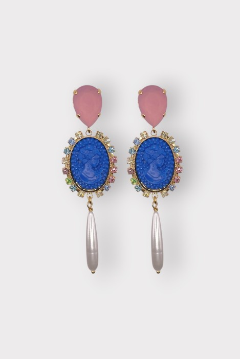 POMPADOUR GOUTTE EARRINGS