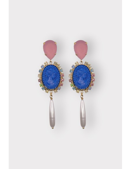 POMPADOUR GOUTTE EARRINGS