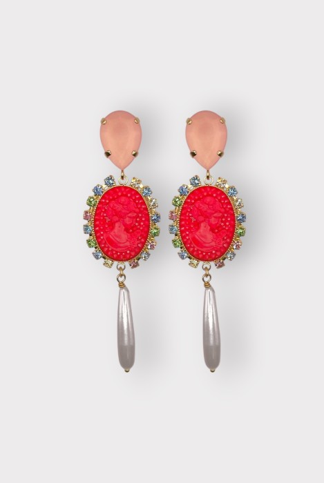 POMPADOUR GOUTTE EARRINGS