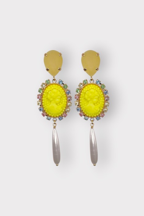 POMPADOUR GOUTTE EARRINGS