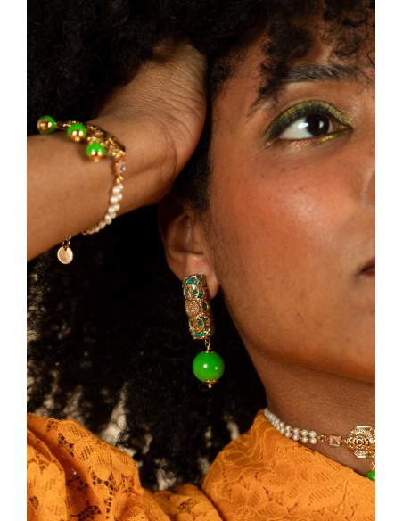 Boucles d'oreilles TOTEM BOULE