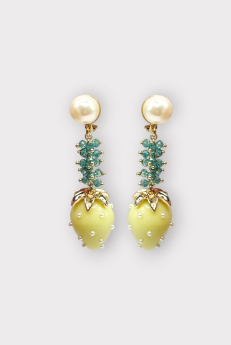 Boucles d'oreilles FRAISE PERLE