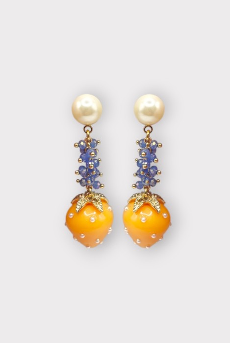 Boucles d'oreilles FRAISE PERLE