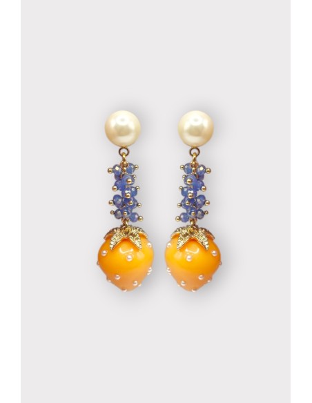 Boucles d'oreilles FRAISE PERLE