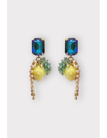 Boucles d'oreilles FRAISE STRASS