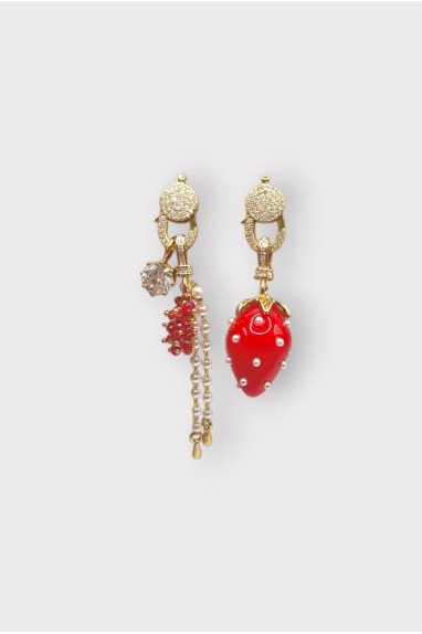Boucles d'oreilles LOCKERS FRAISE