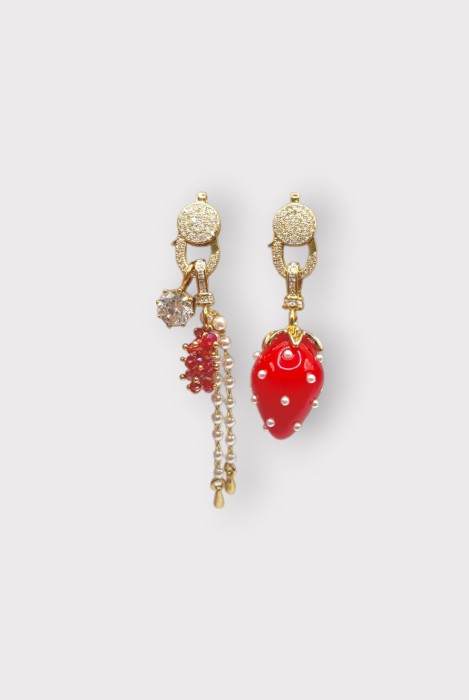 Boucles d'oreilles Lockers Fraise