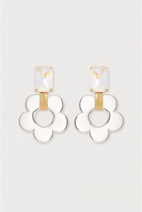 Florem strass earrings