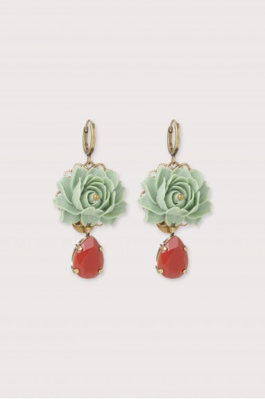 Boucles d'oreilles dormeuses queen Lily ivoire 2