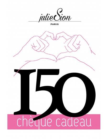 chèque cadeau bijoux Julie Sion d'une valeur de 150€