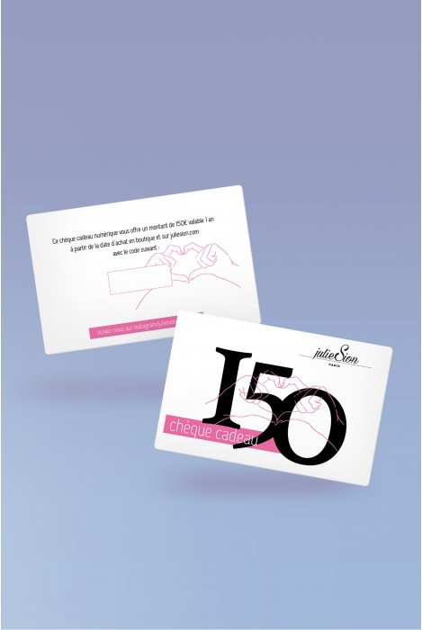 150 € Printed gift card