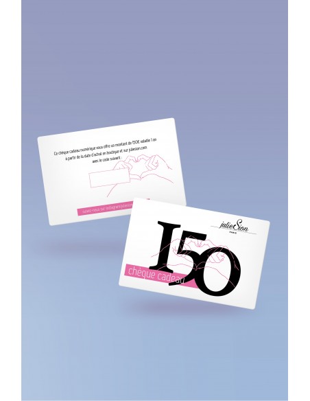 150 € Printed gift card
