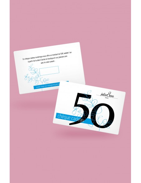 50€ Printed gift card