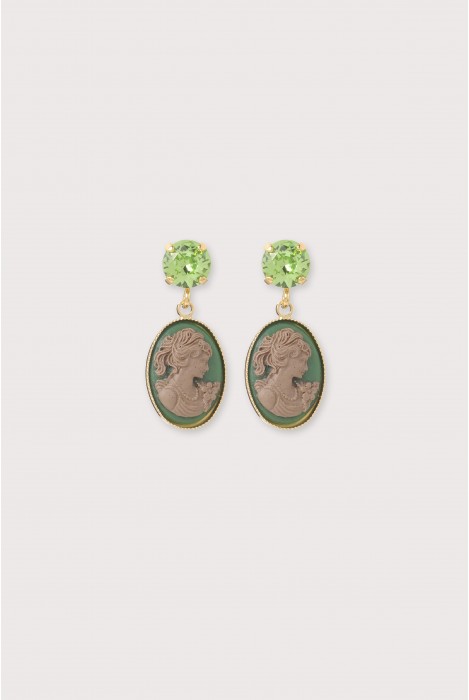 EARRING CAMEO MINI STRASS