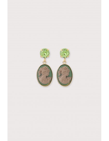 EARRING CAMEO MINI STRASS