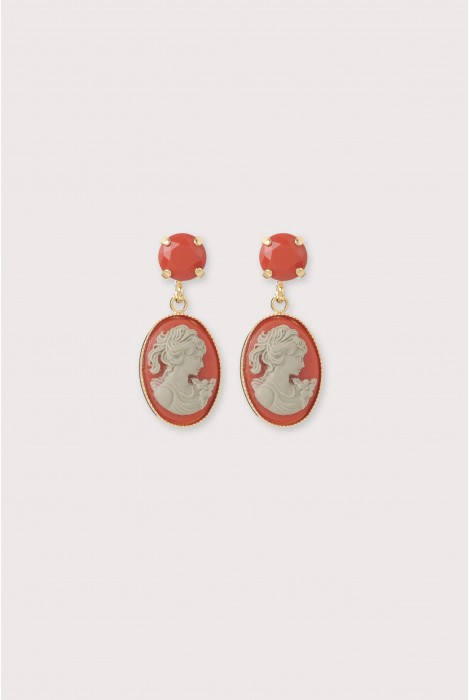 EARRING CAMEO MINI STRASS