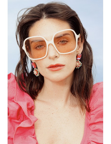 Boucles d'oreilles CAMÉLIA STRASS