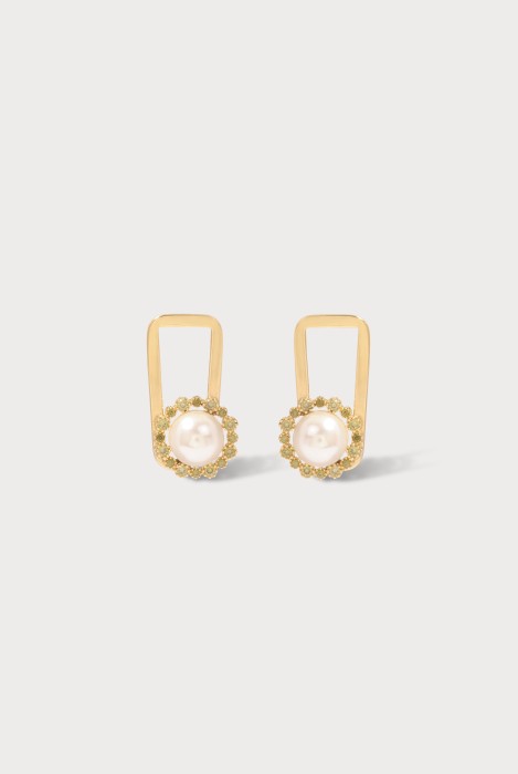 Boucles d'oreilles HALO RECTANGLE